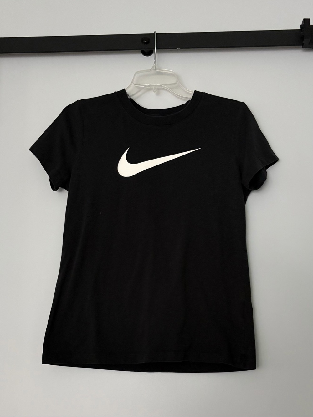 Nike Black Short Sleeve Tee with White Swoosh